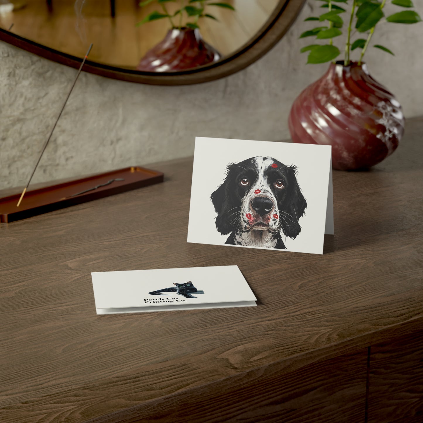 Springer Spaniel Love Greeting Cards (1/10/30/50 pcs) - Blank Note Cards with Envelopes