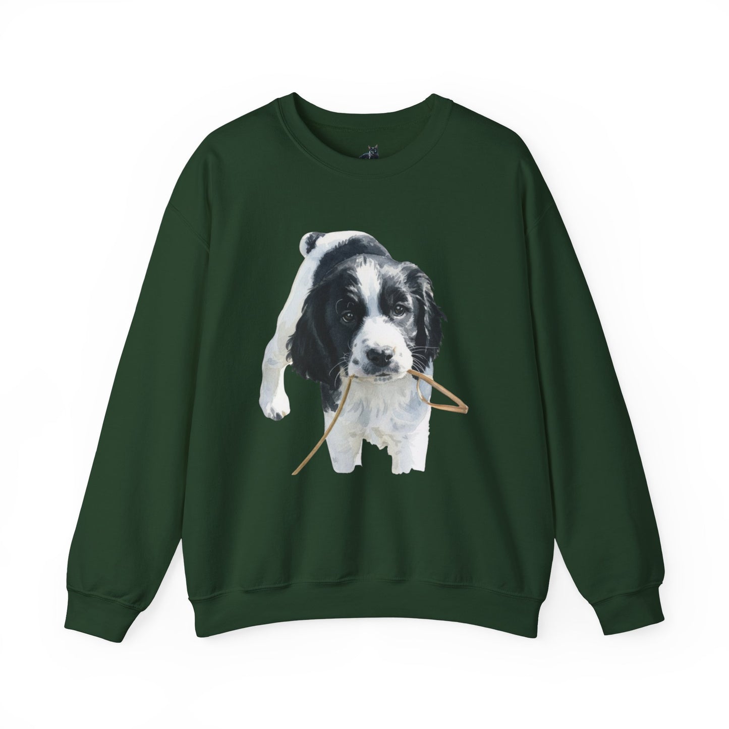 Springer Spaniel Puppy Portrait Crewneck Sweatshirt | Gift for Pet Lovers