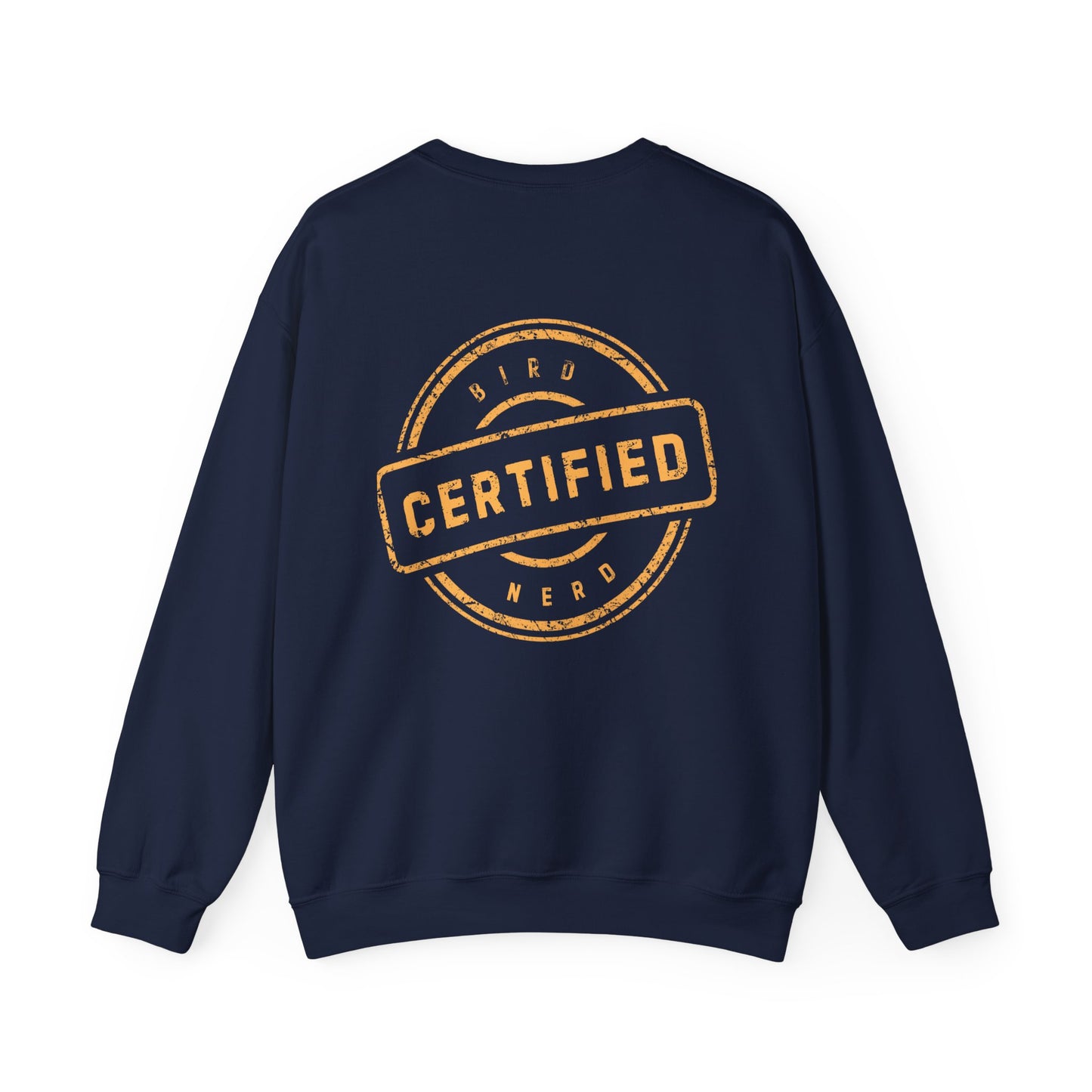 Tufted Titmouse Illustration Sweatshirt — 'Certified Bird Nerd' Crewneck