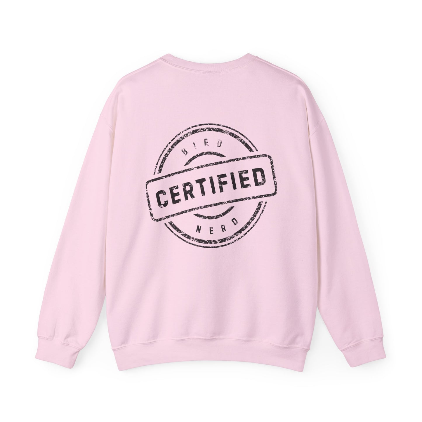 Tufted Titmouse Illustration Sweatshirt — 'Certified Bird Nerd' Crewneck