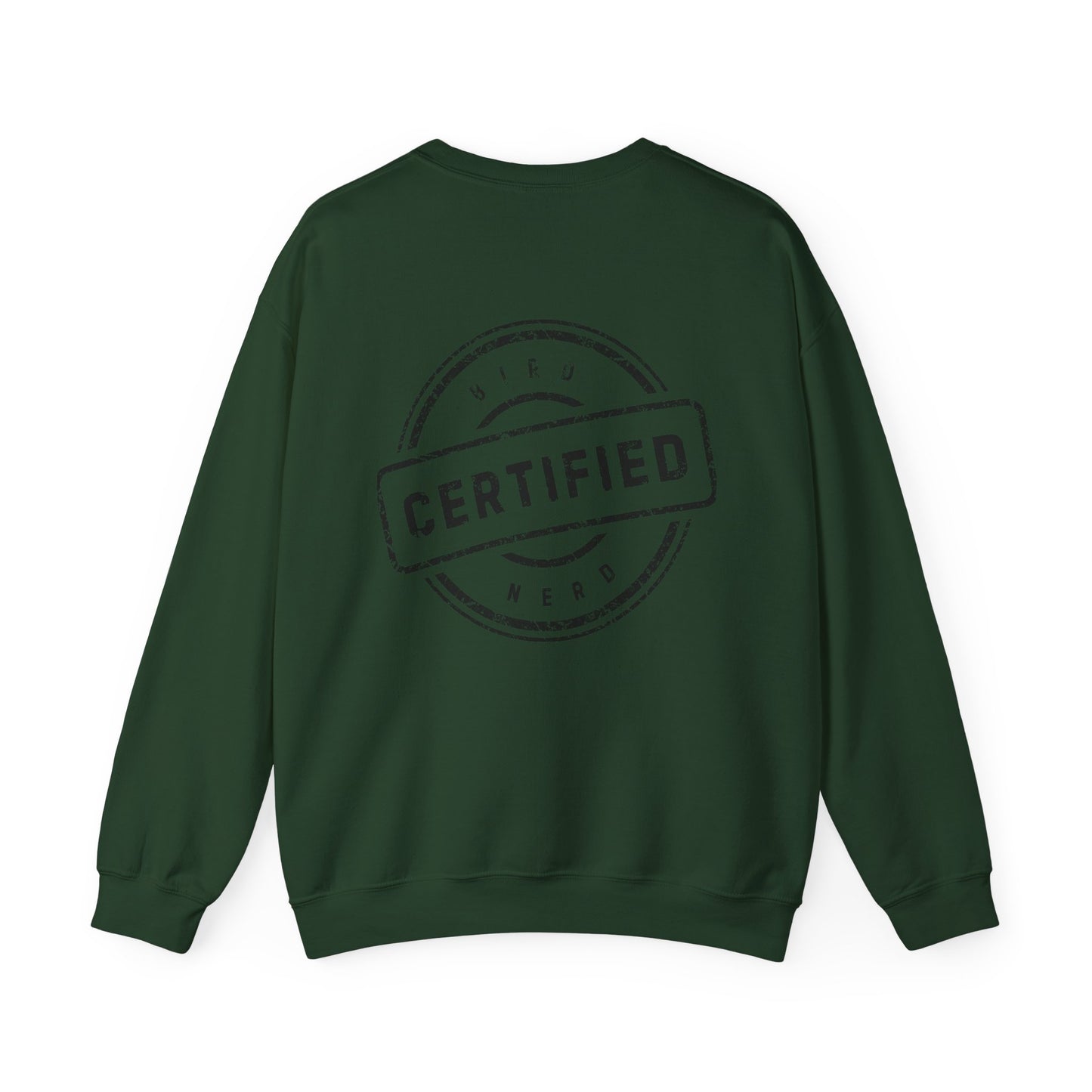 Tufted Titmouse Illustration Sweatshirt — 'Certified Bird Nerd' Crewneck