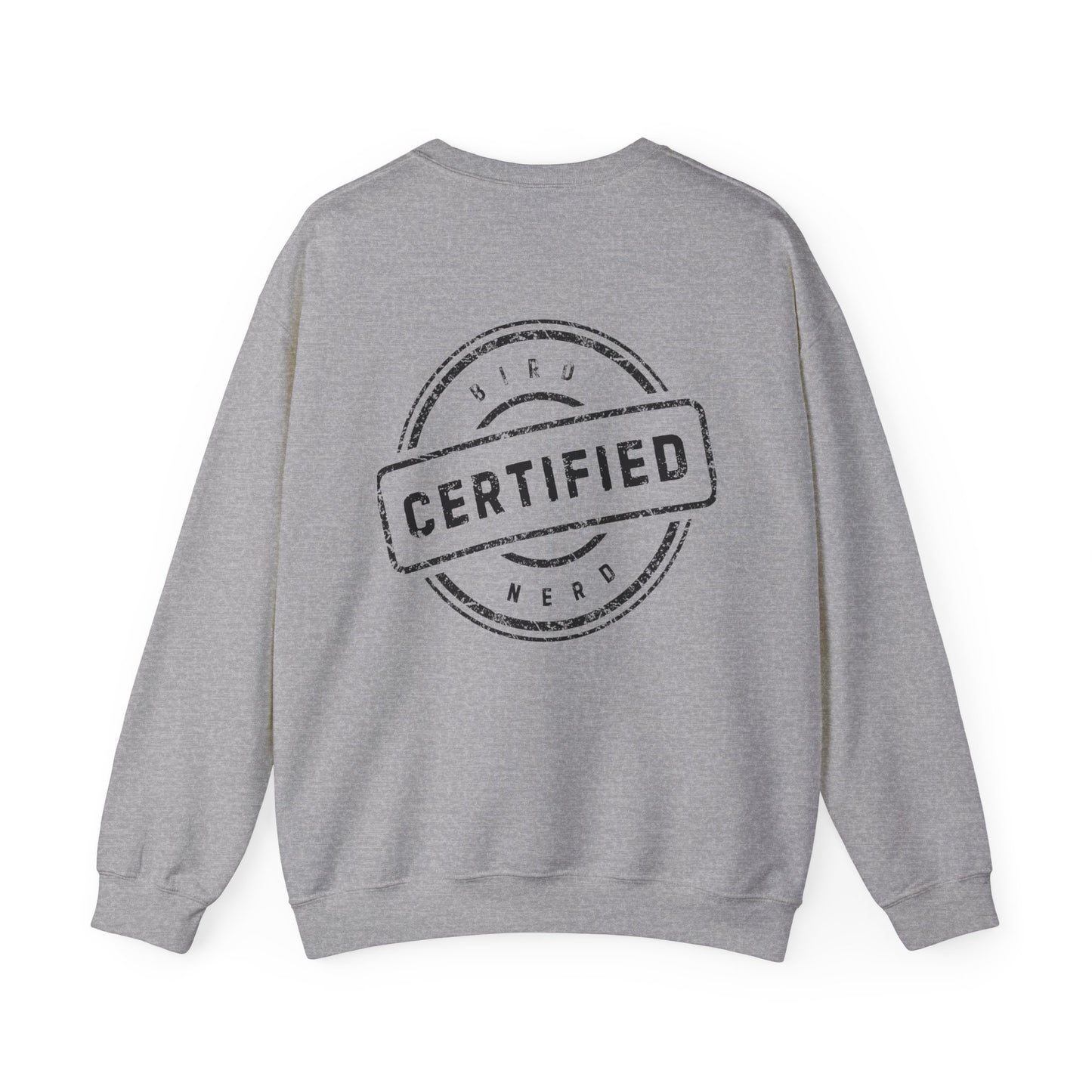 Tufted Titmouse Illustration Sweatshirt — 'Certified Bird Nerd' Crewneck