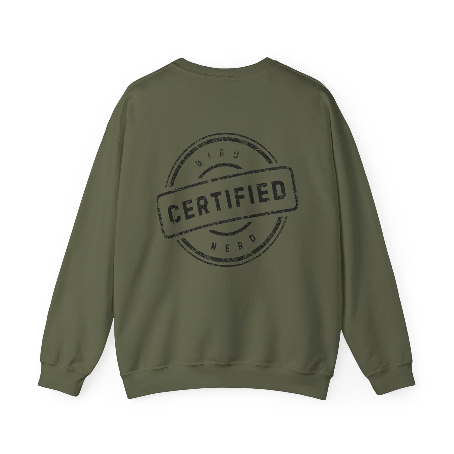 Tufted Titmouse Illustration Sweatshirt — 'Certified Bird Nerd' Crewneck