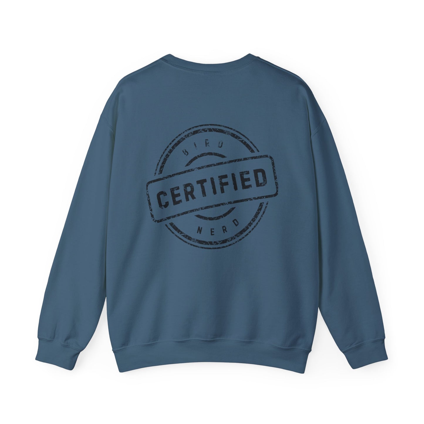 Tufted Titmouse Illustration Sweatshirt — 'Certified Bird Nerd' Crewneck