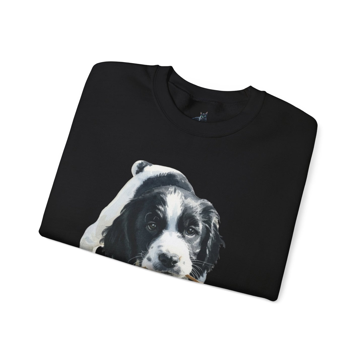 Springer Spaniel Puppy Portrait Crewneck Sweatshirt | Gift for Pet Lovers