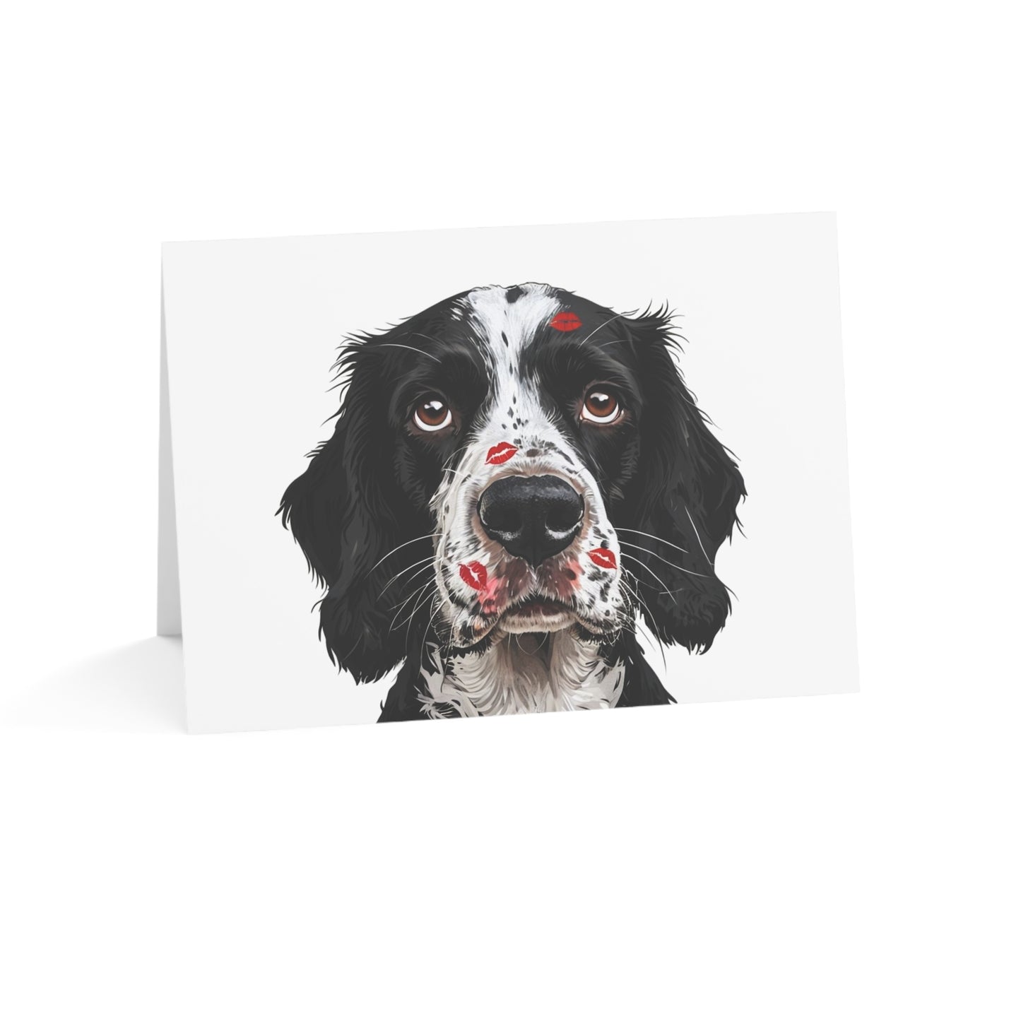 Springer Spaniel Love Greeting Cards (1/10/30/50 pcs) - Blank Note Cards with Envelopes