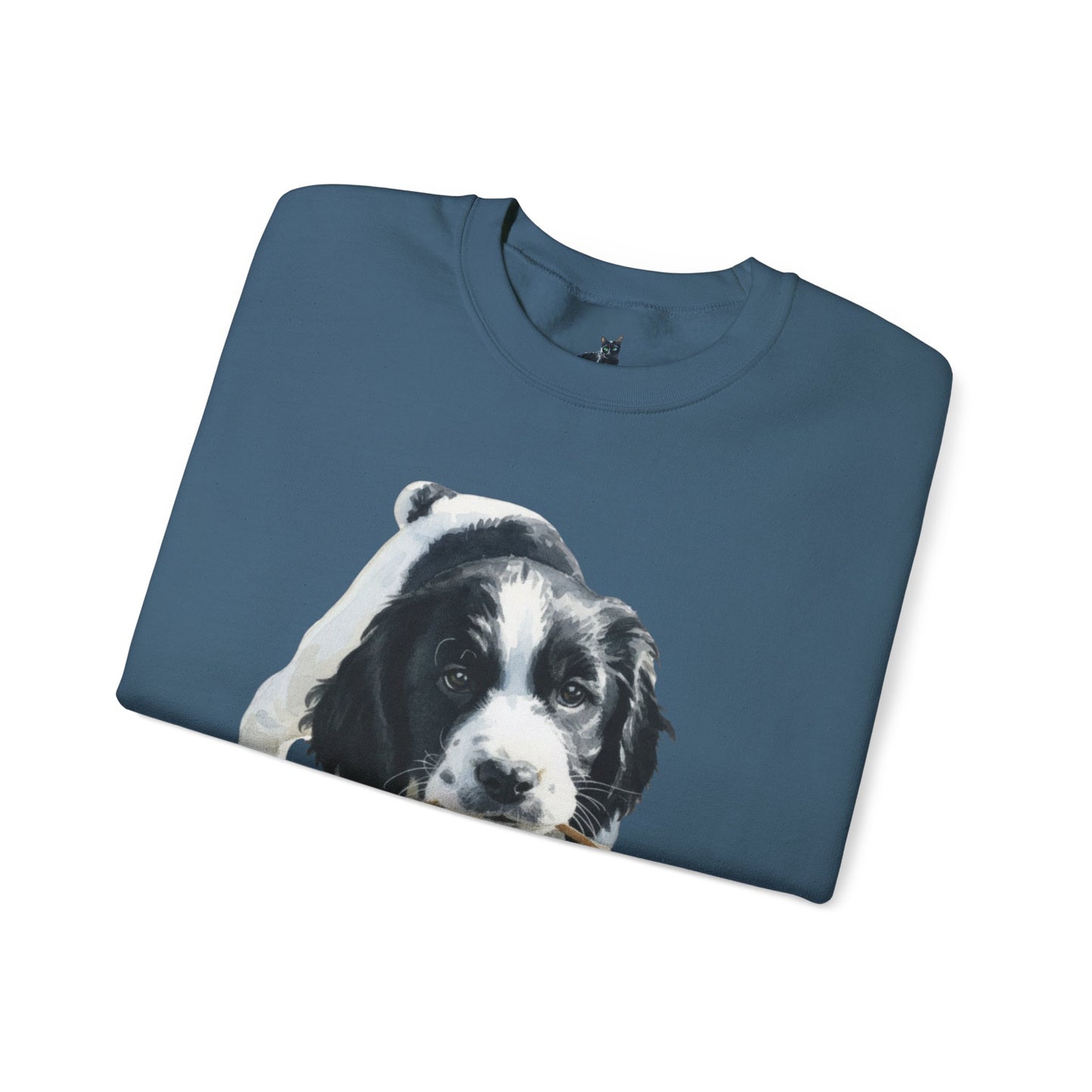 Springer Spaniel Puppy Portrait Crewneck Sweatshirt | Gift for Pet Lovers