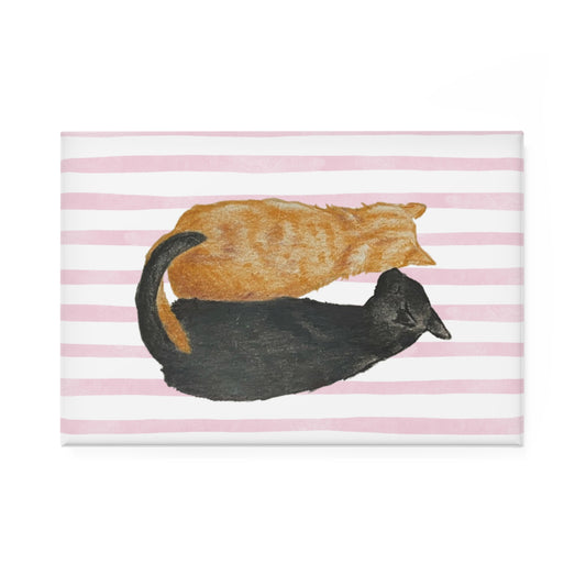 Watercolor Cats Rectangle Magnet