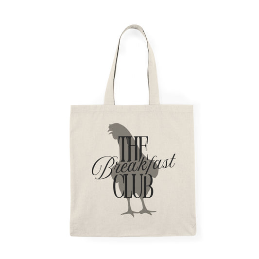 ‘The Breakfast Club’ Chicken Natural Tote Bag — Retro Rooster Grocery & Market Tote