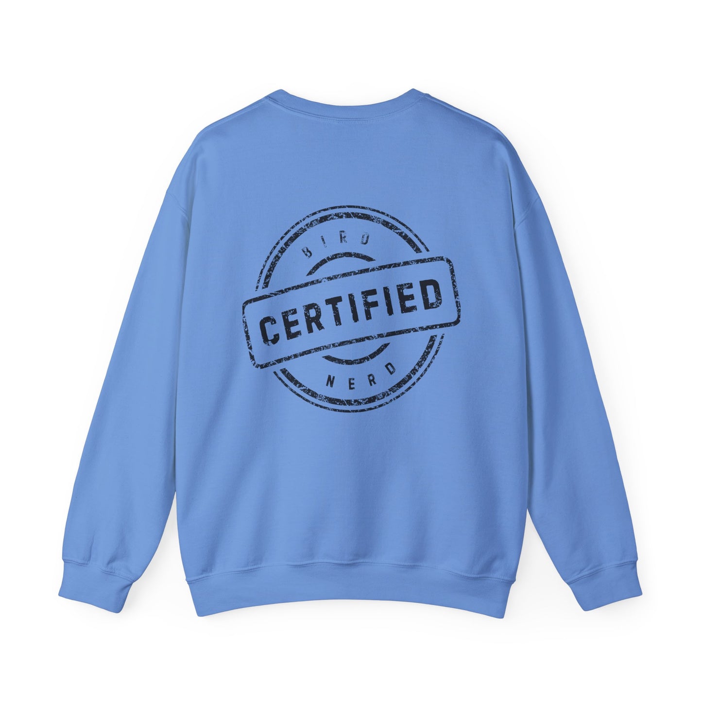 Tufted Titmouse Illustration Sweatshirt — 'Certified Bird Nerd' Crewneck