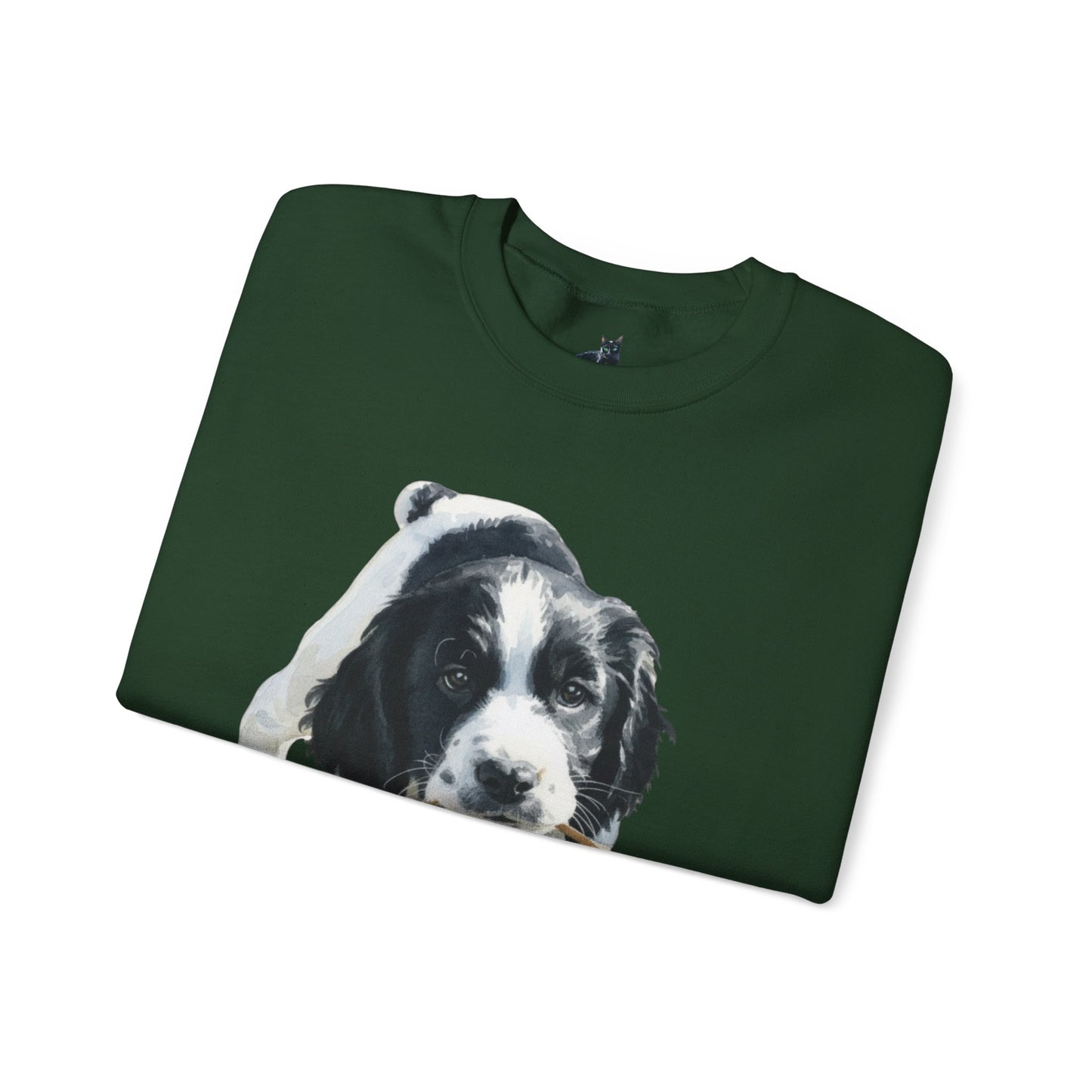 Springer Spaniel Puppy Portrait Crewneck Sweatshirt | Gift for Pet Lovers