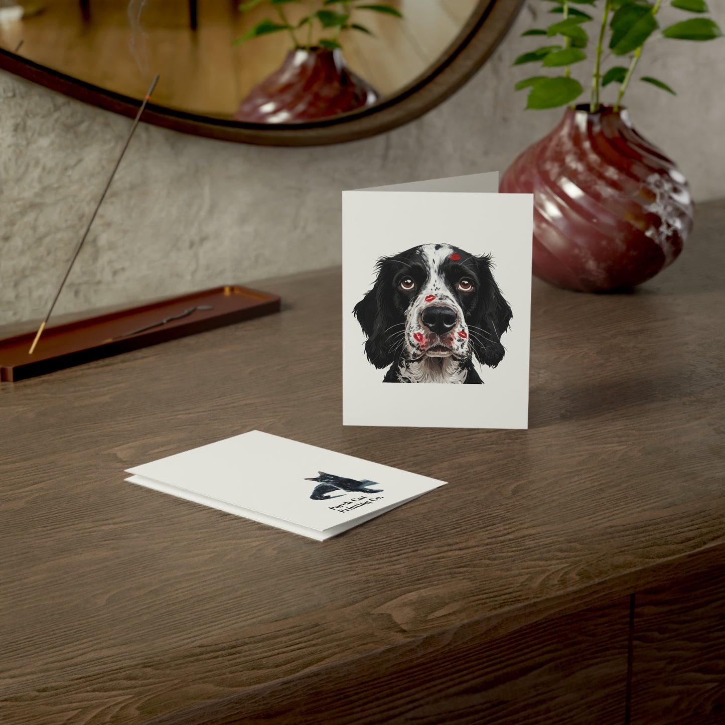 Springer Spaniel Love Greeting Cards (1/10/30/50 pcs) - Blank Note Cards with Envelopes