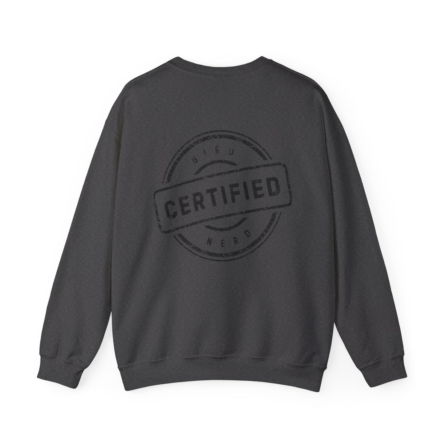Tufted Titmouse Illustration Sweatshirt — 'Certified Bird Nerd' Crewneck