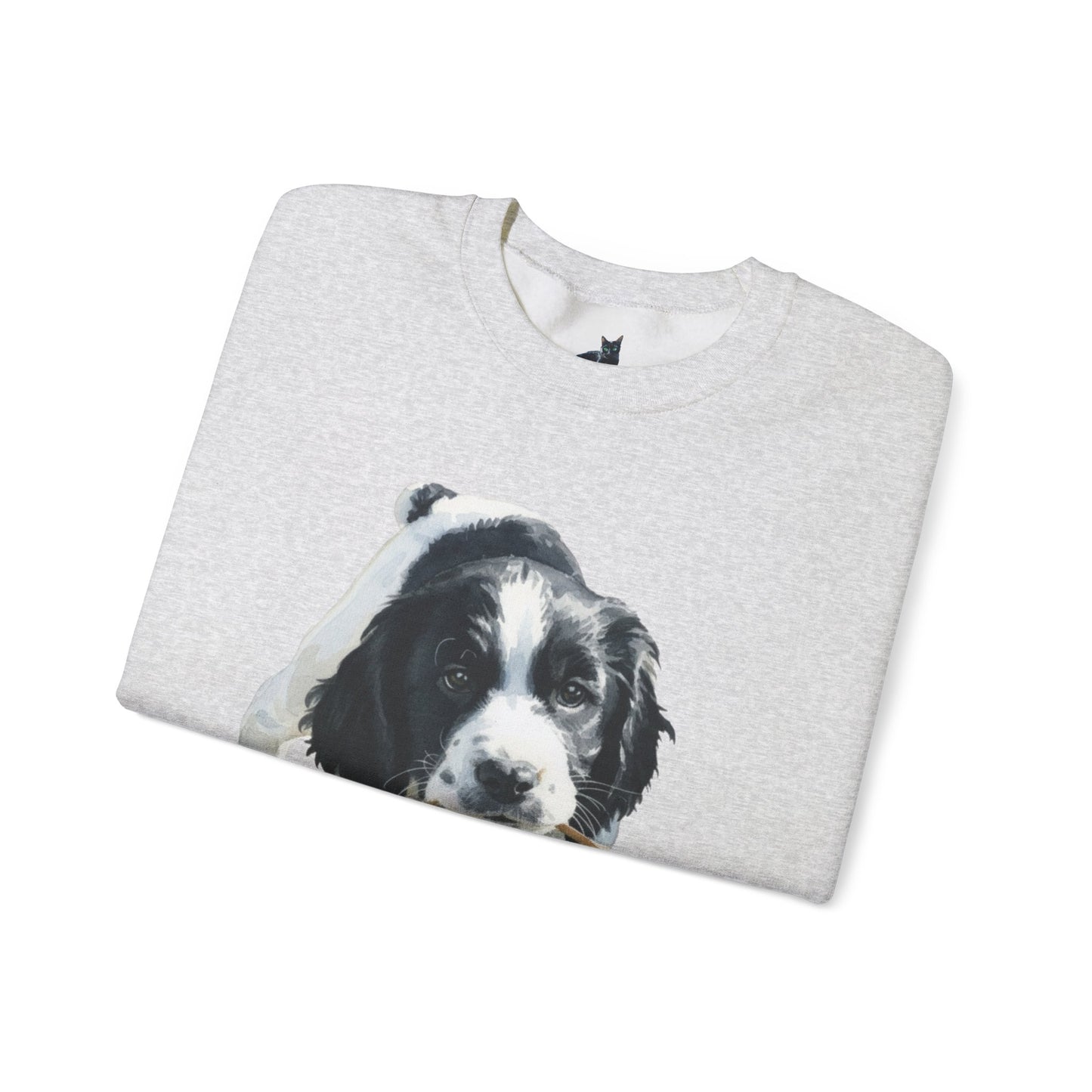 Springer Spaniel Puppy Portrait Crewneck Sweatshirt | Gift for Pet Lovers
