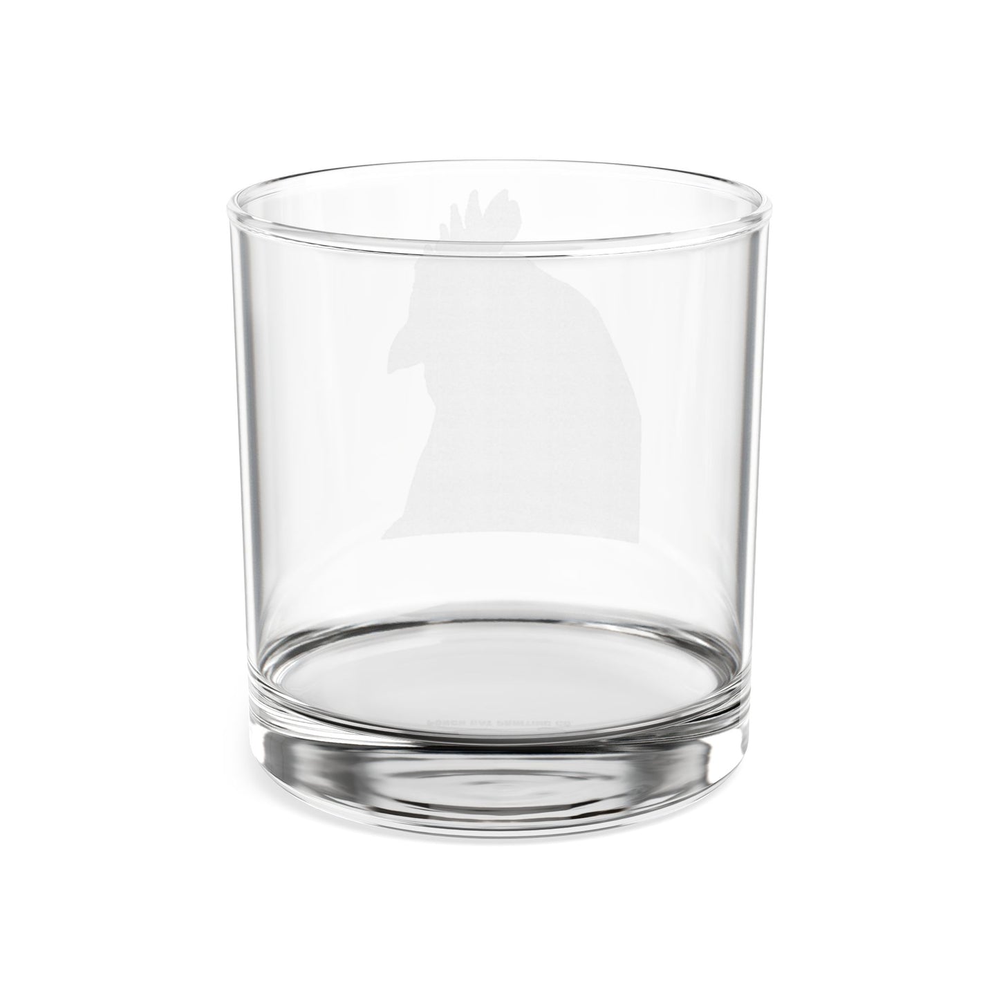 Rooster Silhouette Whiskey Glass | 10.5oz Engraved