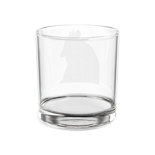 Rooster Silhouette Whiskey Glass | 10.5oz Engraved