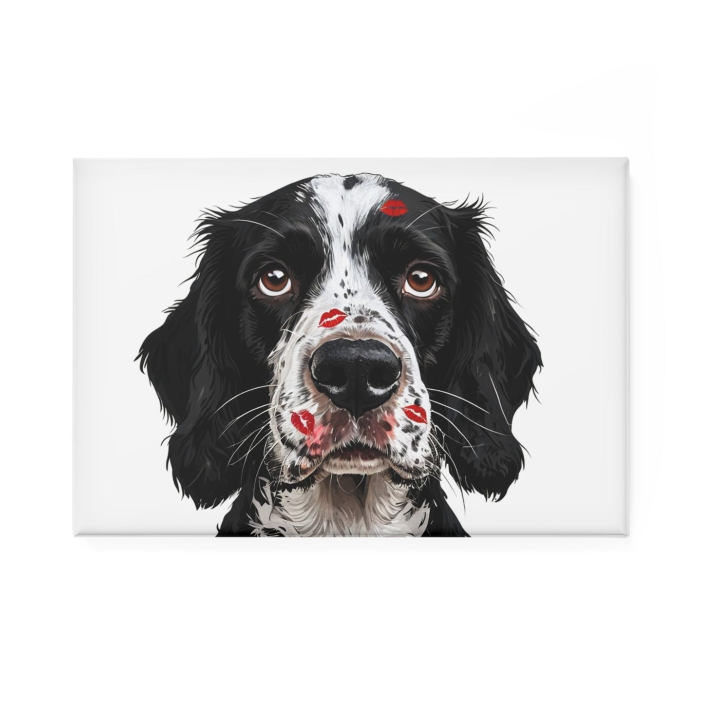 Springer Spaniel Love Dog Magnet — Rectangle Refrigerator Magnet