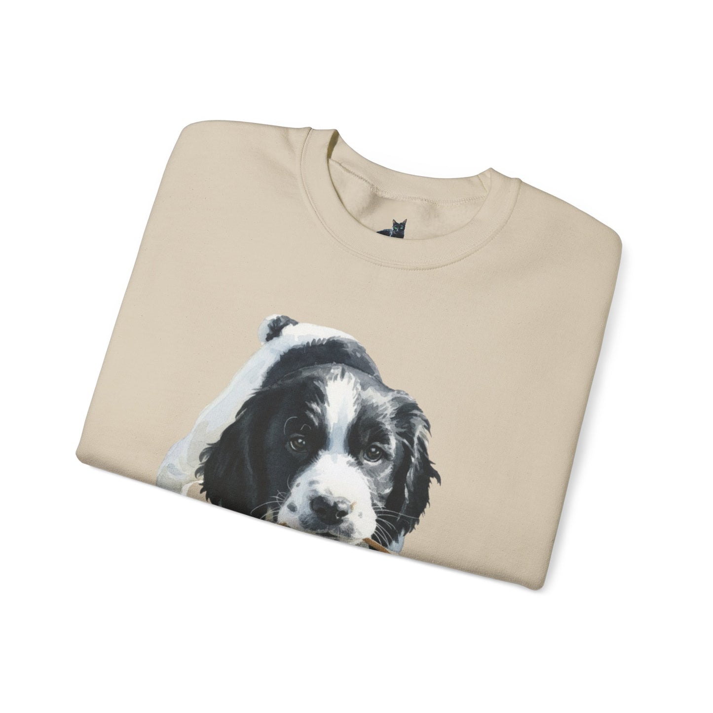 Springer Spaniel Puppy Portrait Crewneck Sweatshirt | Gift for Pet Lovers