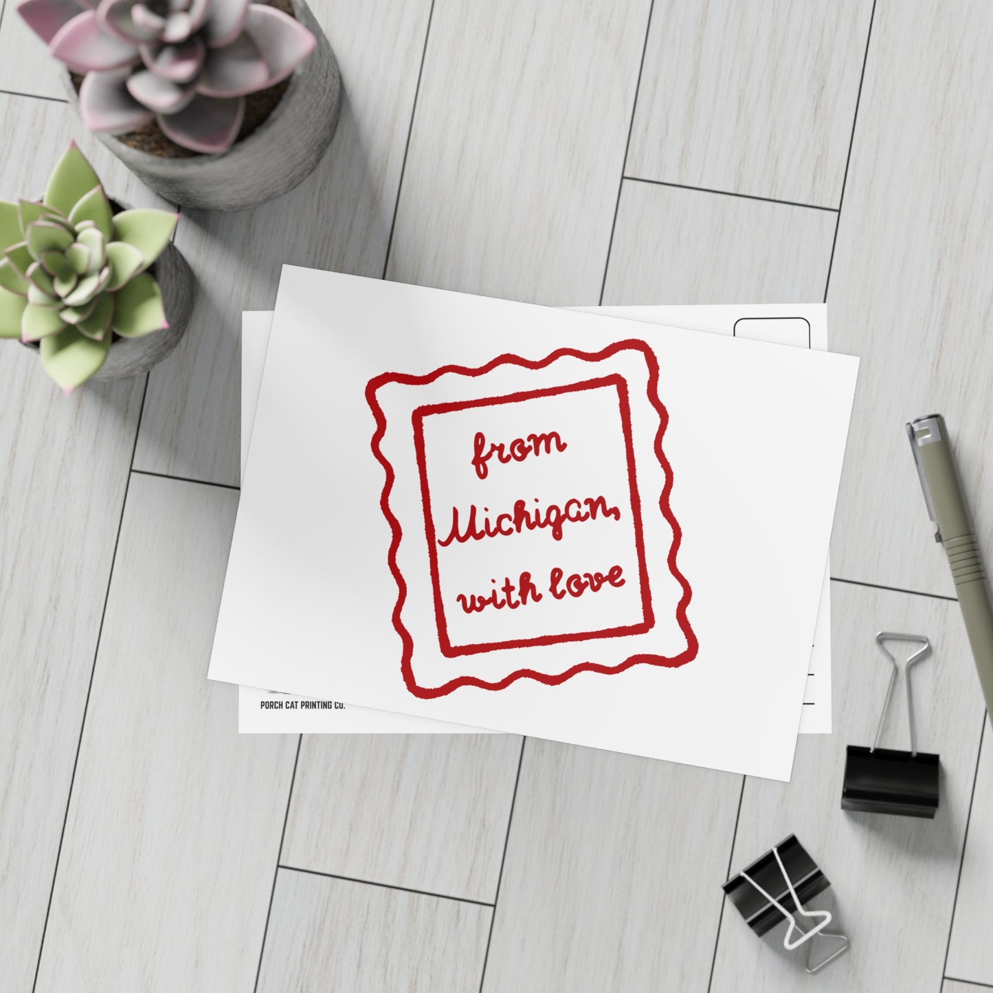 From MI with Love Postcard Bundles (envelopes included)