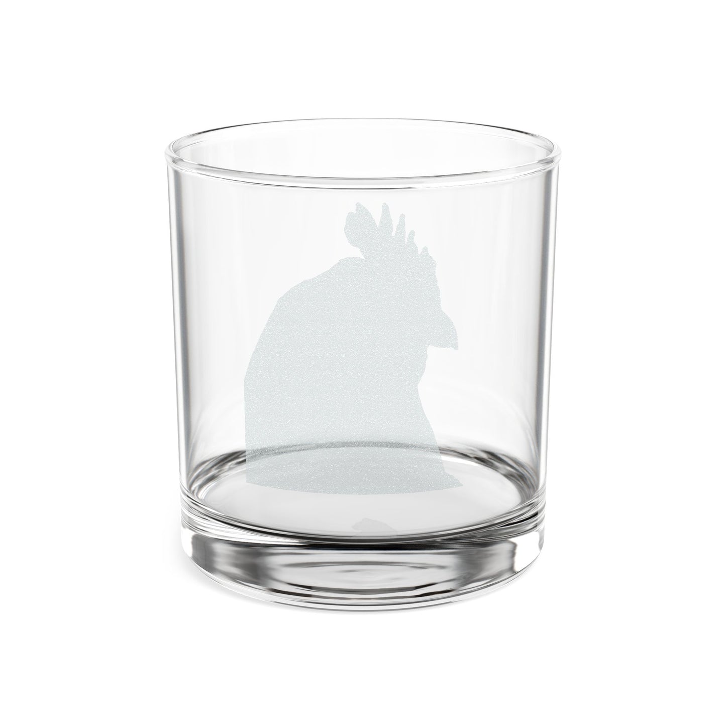 Rooster Silhouette Whiskey Glass | 10.5oz Engraved