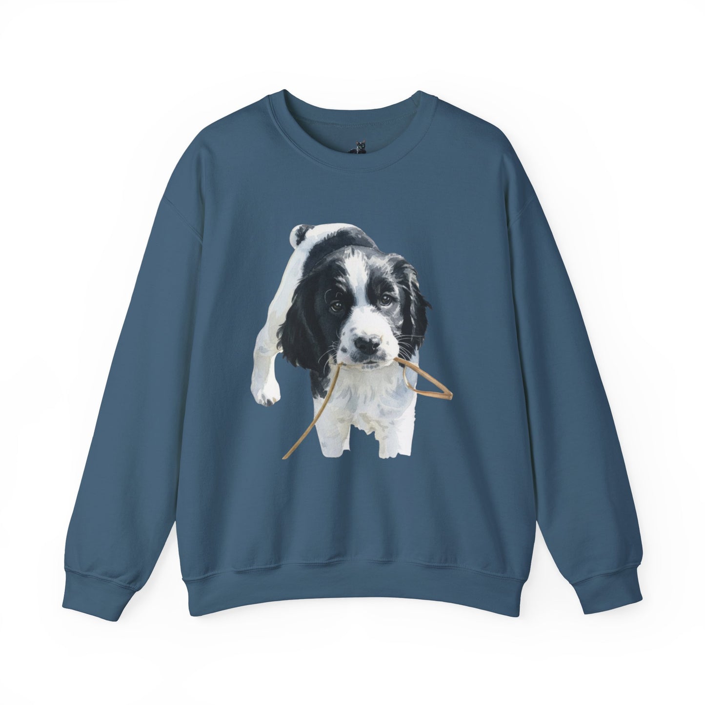 Springer Spaniel Puppy Portrait Crewneck Sweatshirt | Gift for Pet Lovers