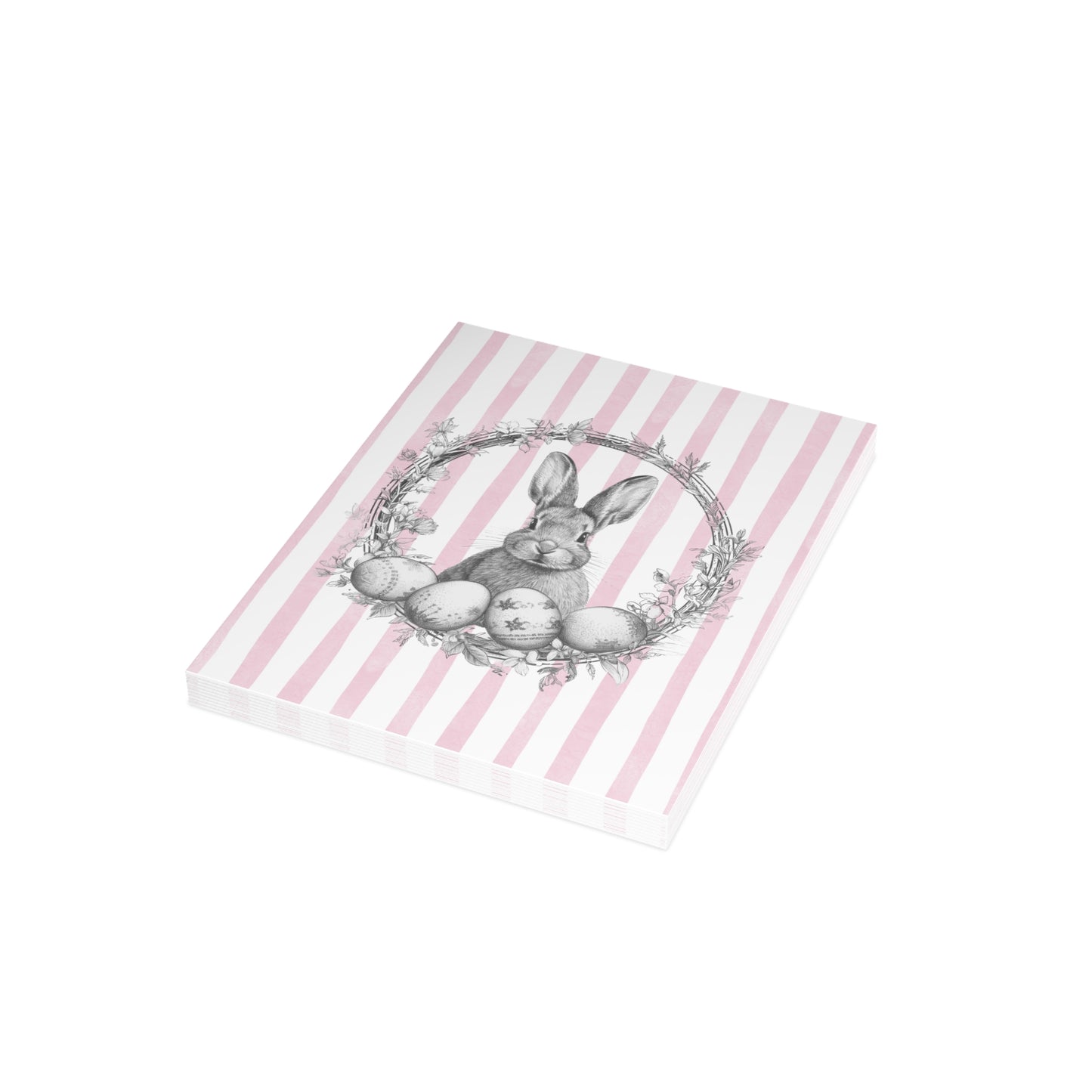 Easter Bunny Pink Postcard Bundles (envelopes included)