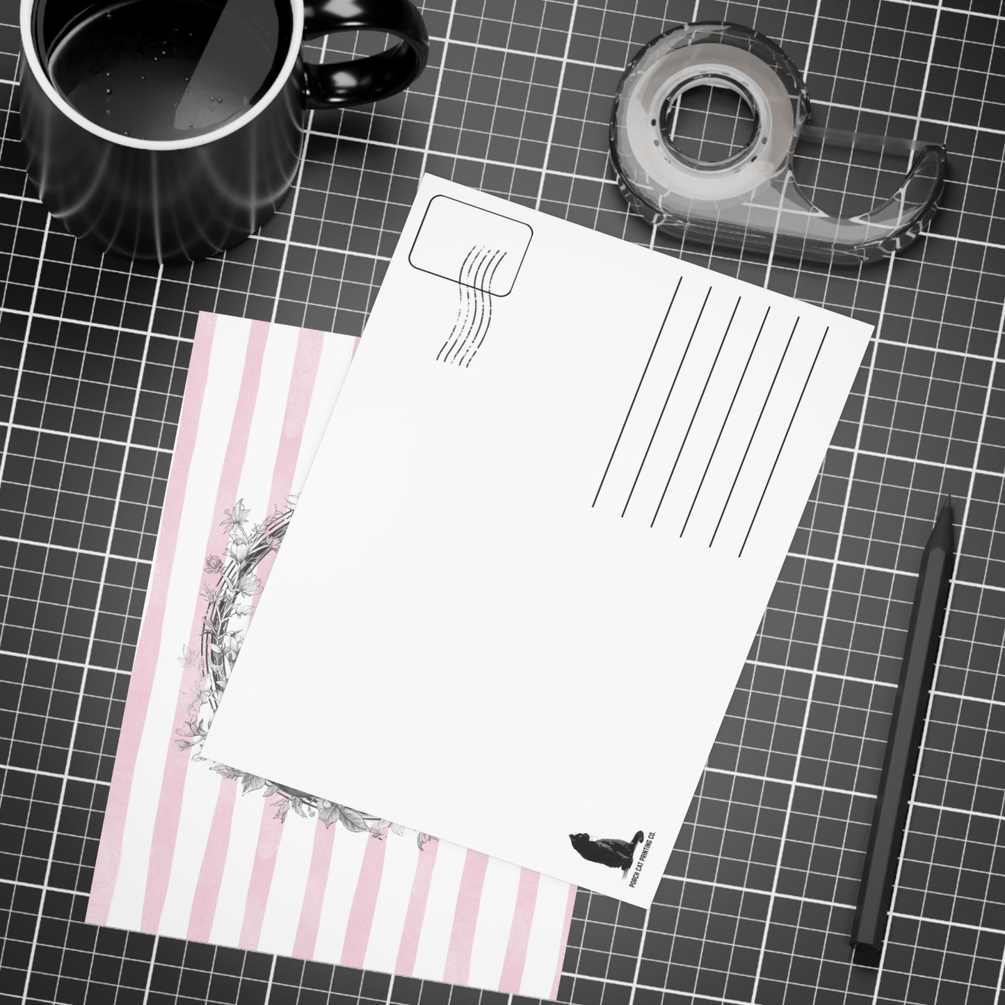 Easter Bunny Pink Postcard Bundles (envelopes included)